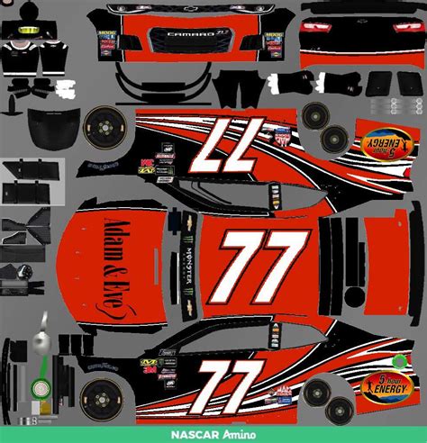 Ryan Gregory S MLNCS Adam Eve 5 Hour Energy Paint Scheme NASCAR Amino