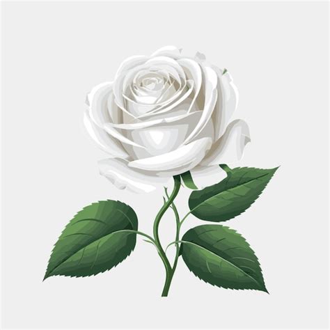 Premium Vector | Rose vector on a white background