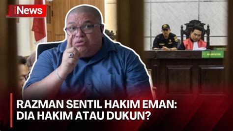 FULL Razman Nasution Kritik Hakim Eman Sulaeman Usai Putusan