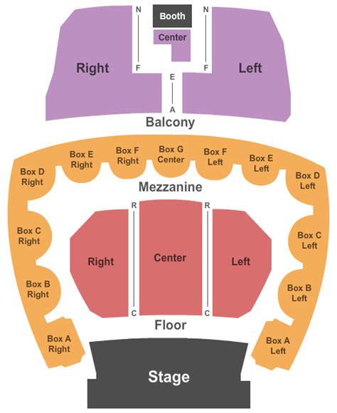 Five Flags Center Theatre Seating Chart Five Flags Center Theatre