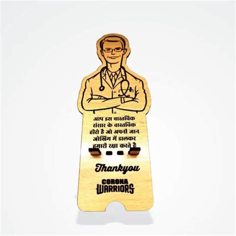 Thank You Corona Warriors Special Edition For Doctor Male Wooden