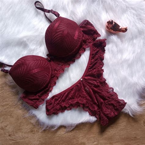 Conjunto Lingerie Bojo Renda Calcinha Sutia Langerie Sexy Shopee Brasil