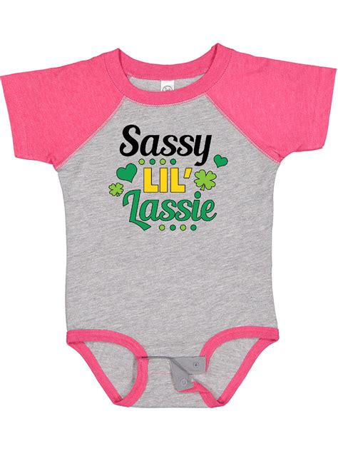 Inktastic Saint Patricks Day Sassy Lil Lassie With Shamrocks Girls