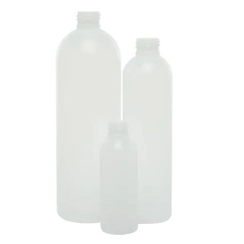 Round HDPE Plastic Bottles Caps Pumps Sold Separately EZ Pkg Print