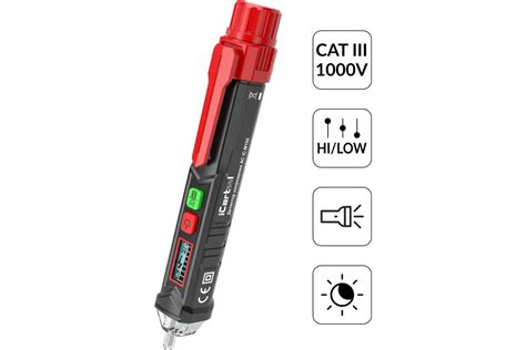 Бесконтактный детектор напряжения iCartool (индикатор проводки) 12 ...