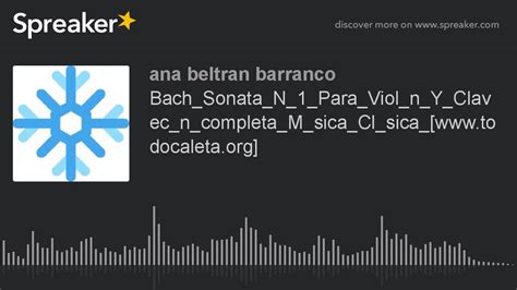 Bach Sonata N Para Viol N Y Clavec N Completa M Sica Cl Sica