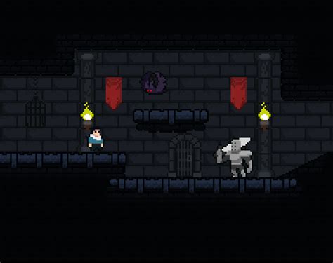 16x16 Dungeon Pixel Art Platformer By Luizmelo