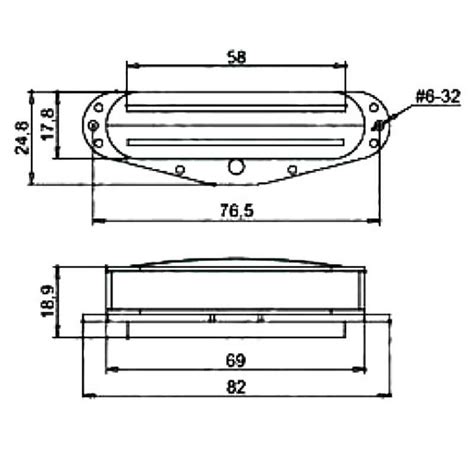 P Hot Rail Single Coil Size Humbucker CH Guitar Parts And Accessories