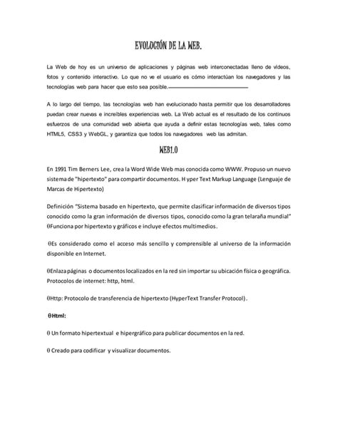 Evoluci N De La Web Pdf