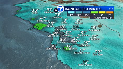 San Francisco Bay Area Rain Forecast Rain Arrives Sunday Morning