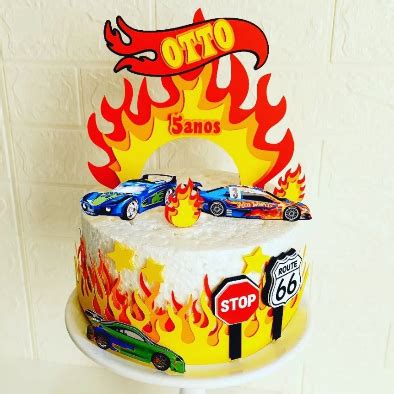 Topo De Bolo Hot Wheels Shopee Brasil
