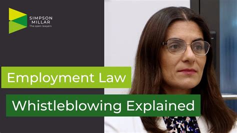 Whistleblowing Explained Employment Law Uk Youtube