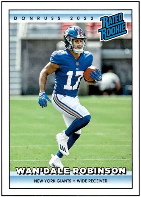 Nfl Instant Donruss Rated Rookies Retro Football Single Card Of