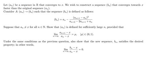 Solved Let An Be A Sequence In R That Converges To X We Chegg