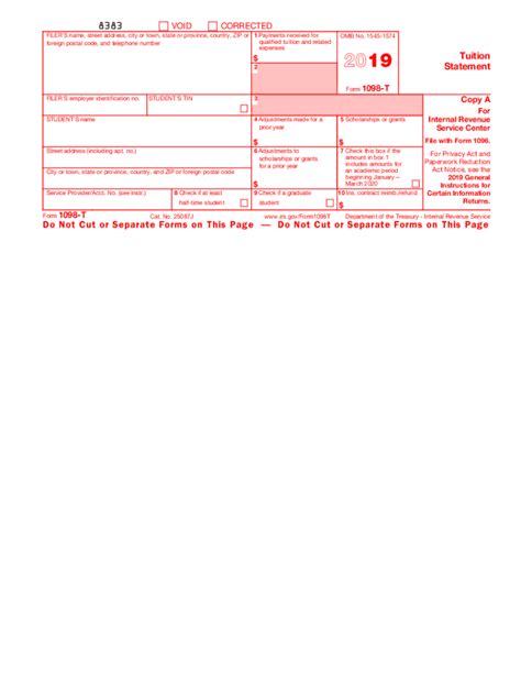 2020 Form IRS 1098-T Fill Online, Printable, Fillable, Blank - pdfFiller