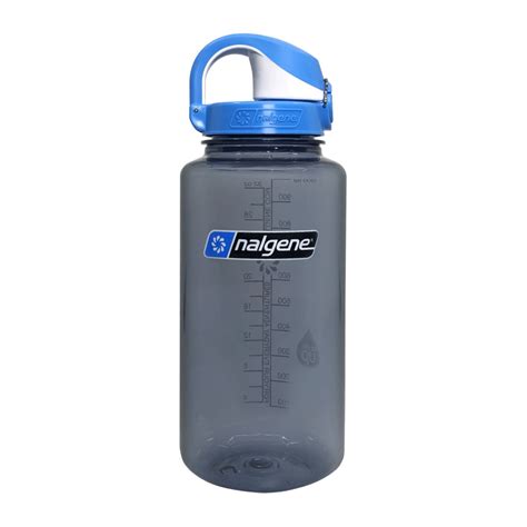 Buy Nalgene Oz Otf Wide Mouth Bottle Gray With Seaport Cap In