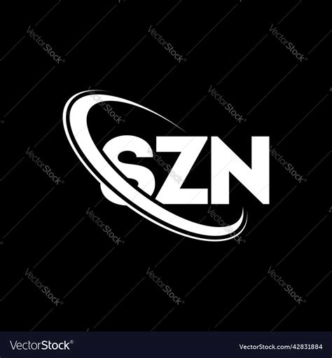 Szn logo letter design Royalty Free Vector Image