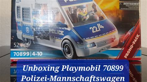 Unboxing Playmobil City Action Polizei Mannschaftswagen Youtube