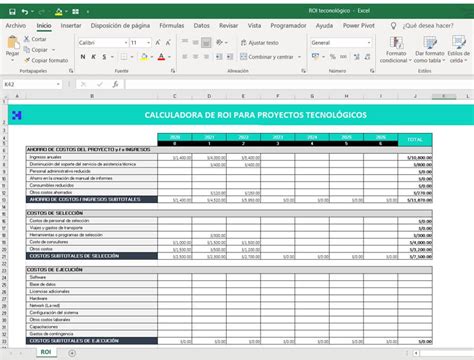 Gestión de proyectos tecnológicos Plantilla de Excel Herramientas