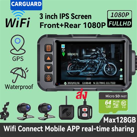 Motorcycle Camera Dvr Motor Dash Cam Tfcard P Hd