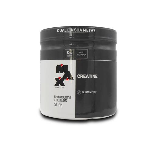 Creatina 100 Pura Max Titanium 300g Shopee Brasil