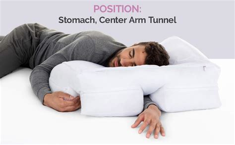 Wife Pillow Soft Medium Support Ergonomic Arm Holes Positioner Bed Side Sleeper Shoulder