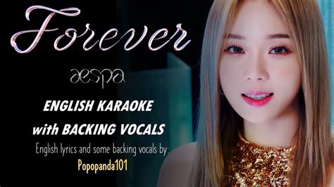 Aespa Forever English Karaoke With Backing Vocals Youtube