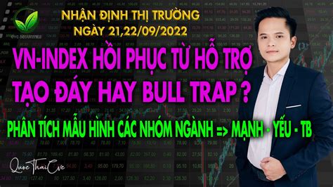 CHỨNG KHOÁN HÔM NAY NHẬN ĐỊNH THỊ TRƯỜNG NGÀY 21 22 9 2022 TẠO ĐÁY