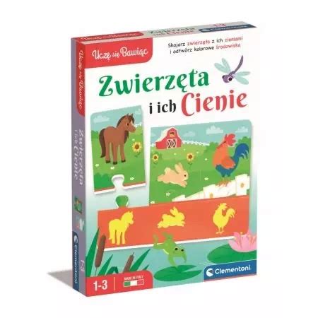 Gra Edukacyjna Ucz Si Bawi C Zwierz Ta I Ich Cienie Clementoni