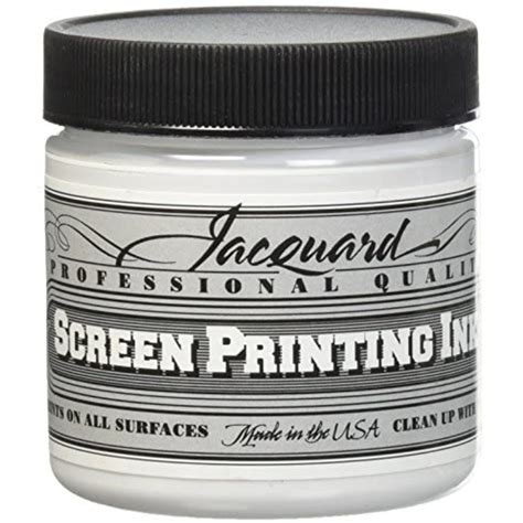 Jacquard Professional Screen Printing Ink 4 Oz Super Opaque White