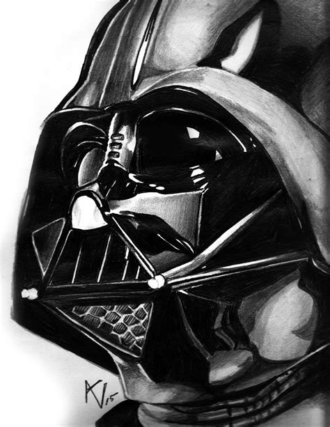 Darth Vader Pencil Drawing By Alice V Falto Pencil Drawing Images