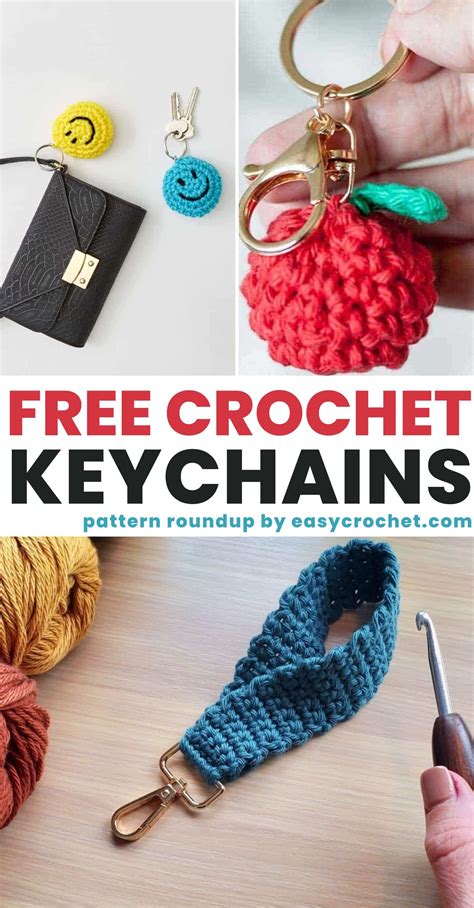 27 Free Crochet Keychain Patterns You'll Love - Easy Crochet Patterns