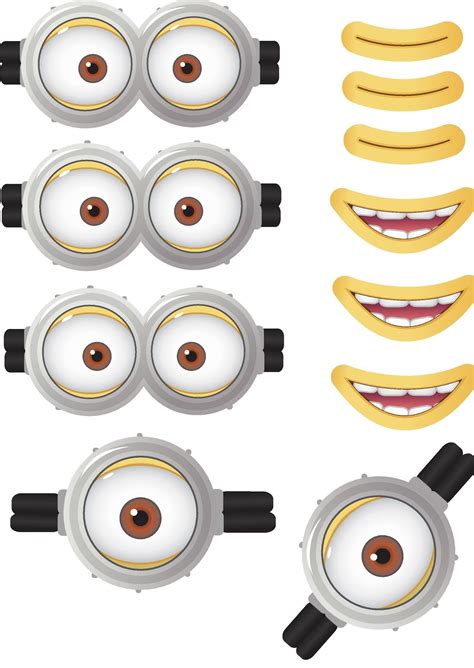 Olho Do Minions Para Imprimir - free printable minion goggles | Festa de aniversario minions, Olhos dos ...