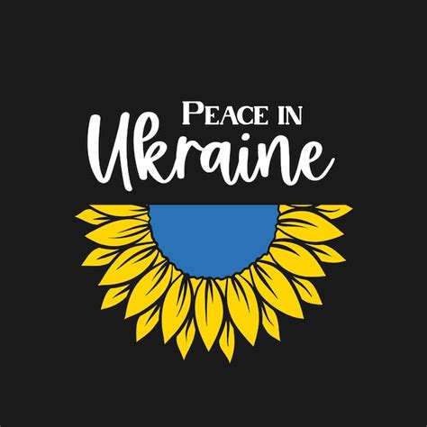 Soutenez L Ukraine Priez Pour L Illustration Du Concept De Paix De L