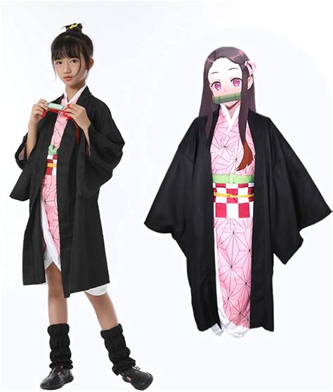 Disfraz De Cosplay Anime Kimono Kamado Nezuko Souvenirs Cotillón y