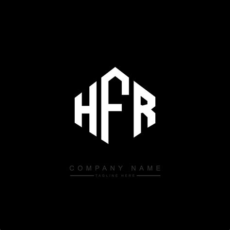 Hfr Letter Logo Design With Polygon Shape Hfr Polygon And Cube Shape