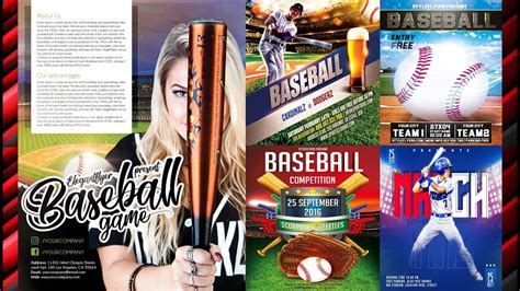 Sports Baseball Social Media Banner Psd Baseball Instagram Flyer Psd