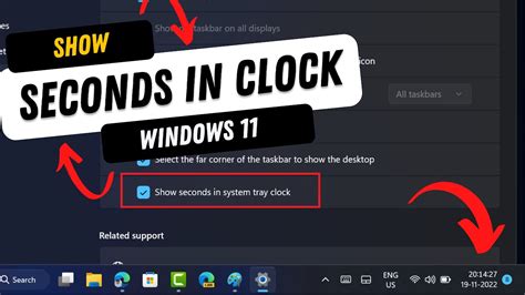 How To Show Seconds In Windows Taskbar Clock System Tray Clock