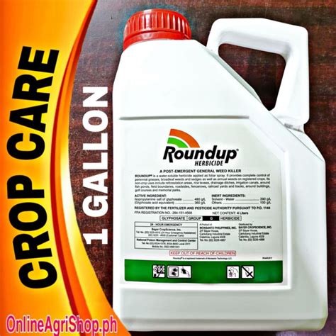 Round Up Herbicide Glyphosate Sl Gallon By Bayer Shopee