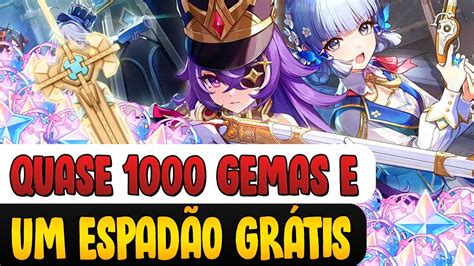 PEGUE O NOVO ESPADÃO AGORA MESMO NO EVENTO PRINCIPAL DA 4 3 GENSHIN