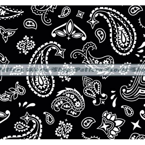 Seamless Bandana Bundle SVG PNG Digital Cut File Etsy