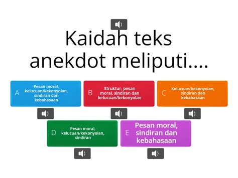 Menganalisis Struktur Dan Kebahasaan Teks Anekdot Quiz