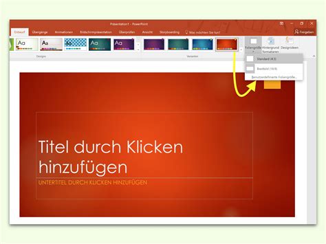 PowerPoint Seiten Format für Präsentationen anpassen schieb de