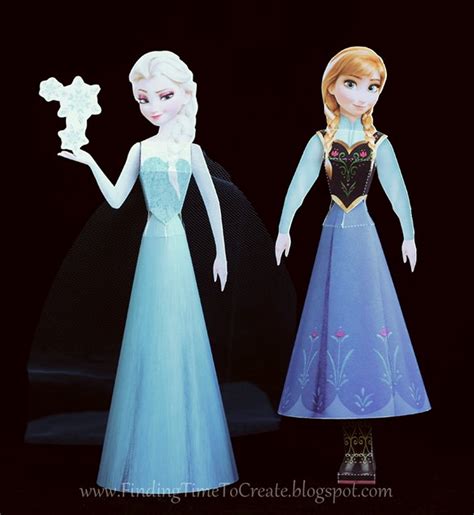 Elsa And Anna 3d Paper Dolls New Tutorial Added For Tracin… Flickr