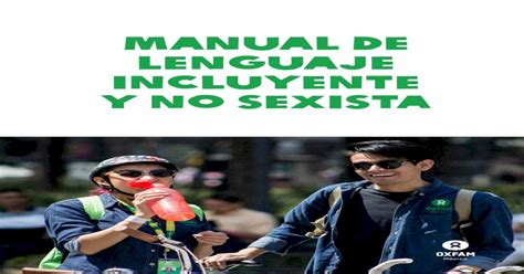 Manual de lenguaje incluyente y no sexista de comunicación interna