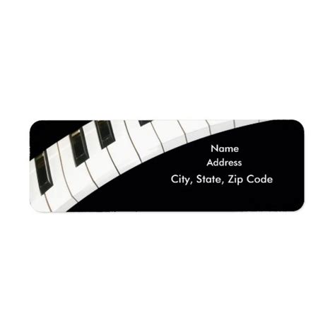 Piano Keyboard Label | Zazzle