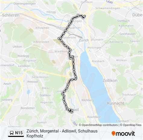 N Route Schedules Stops Maps Adliswil Bahnhofz Rich