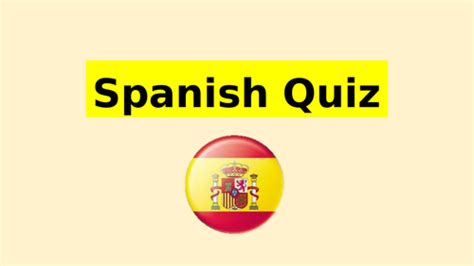 Spanish Quiz | Teaching Resources