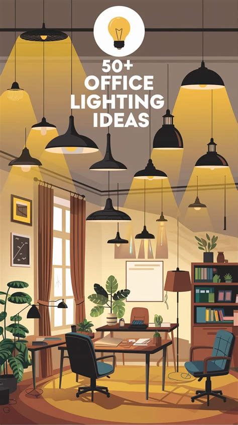 office lighting ideas brighten  workspace  style
