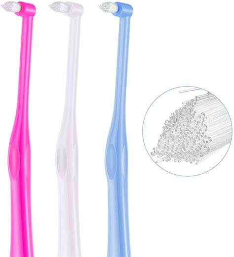 3 Pieces Small Pet Toothbrush Tufted Toothbrush End Tuft Toothbrush